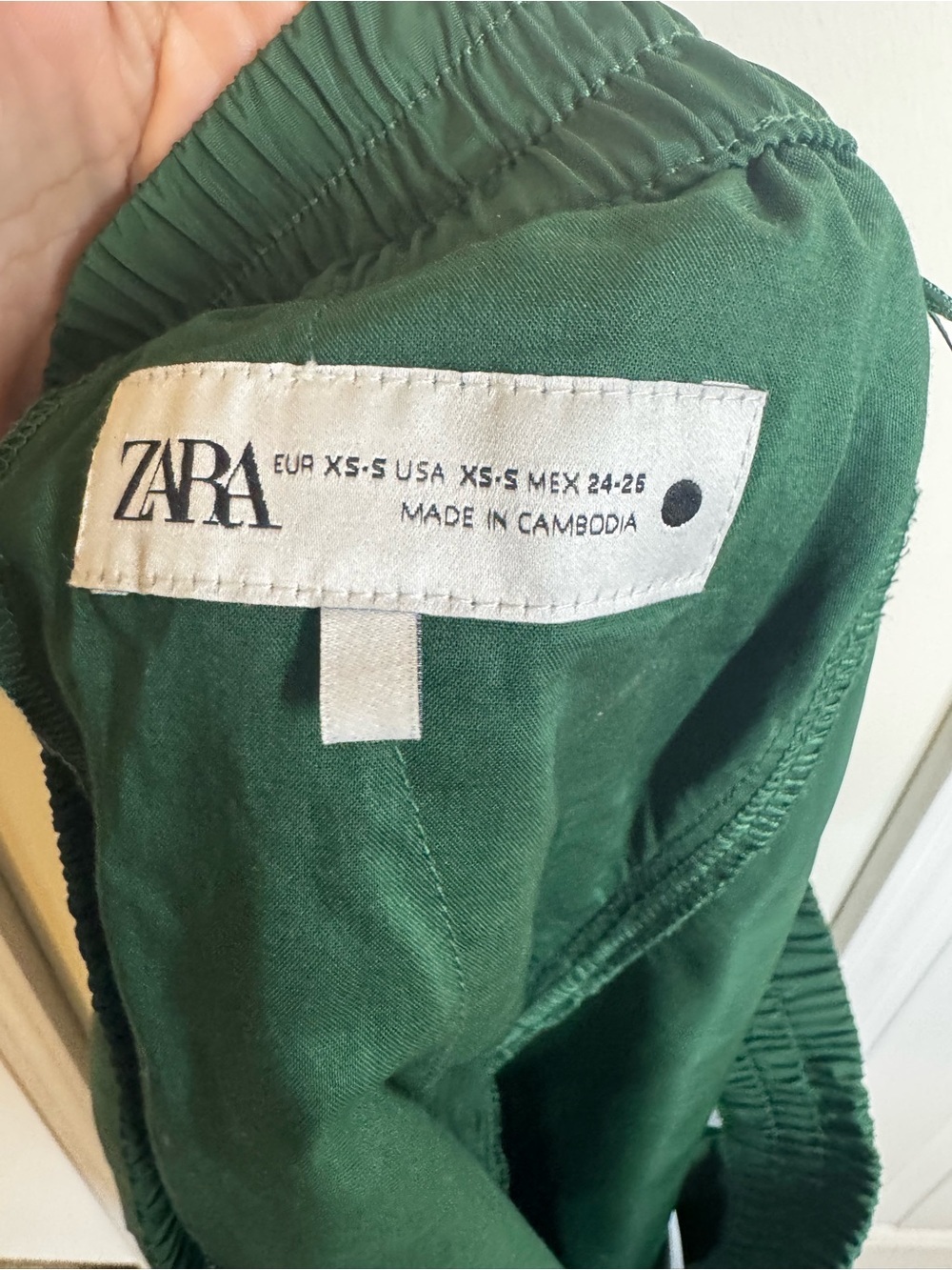 Zara Dark Green Flowing Maxi Skirt - Picture 4 of 6